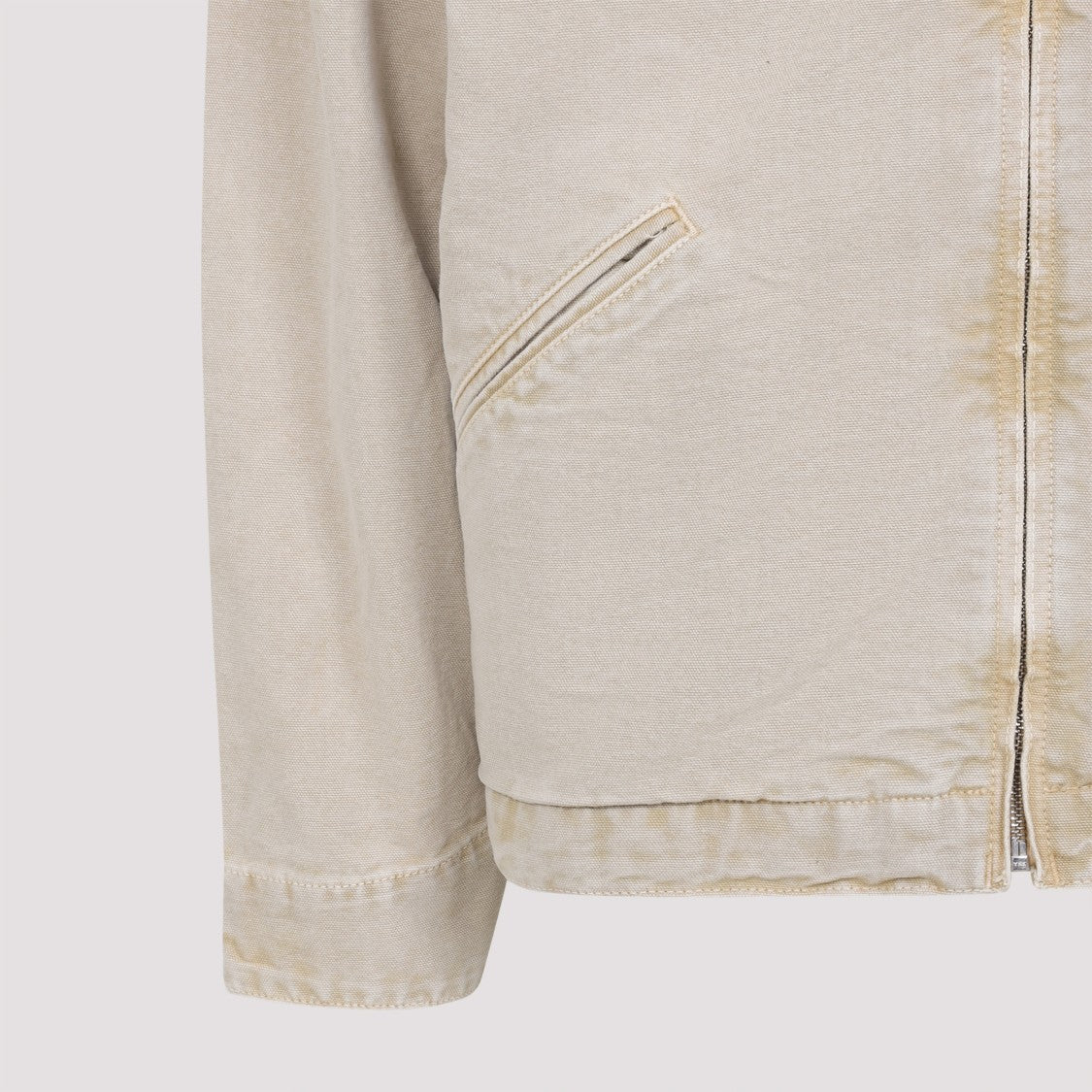 Carhartt Wip Textured Organic Cotton Jacket With Pointed Collar