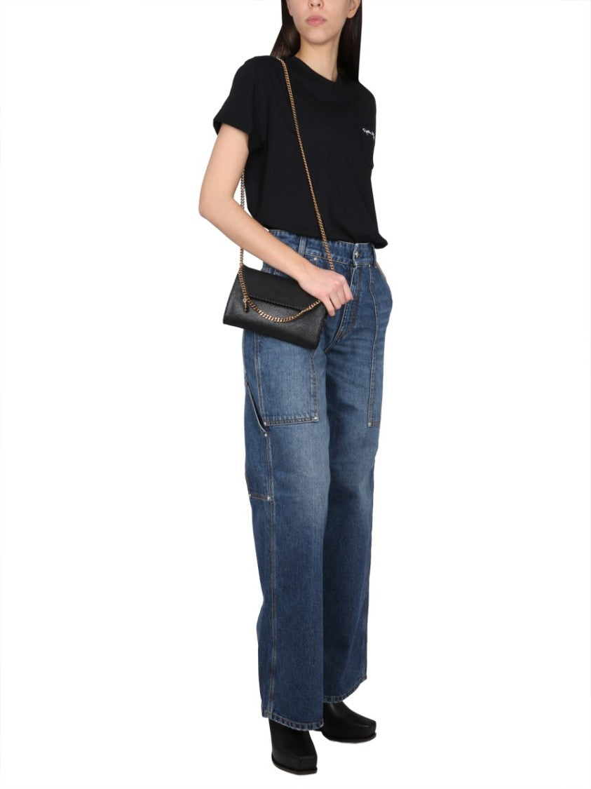 Stella Mccartney High-Waisted Utility Wide-Leg Jeans