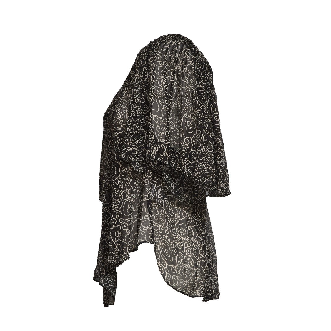 Isabel Marant Neslya Printed Sheer Chiffon Blouse