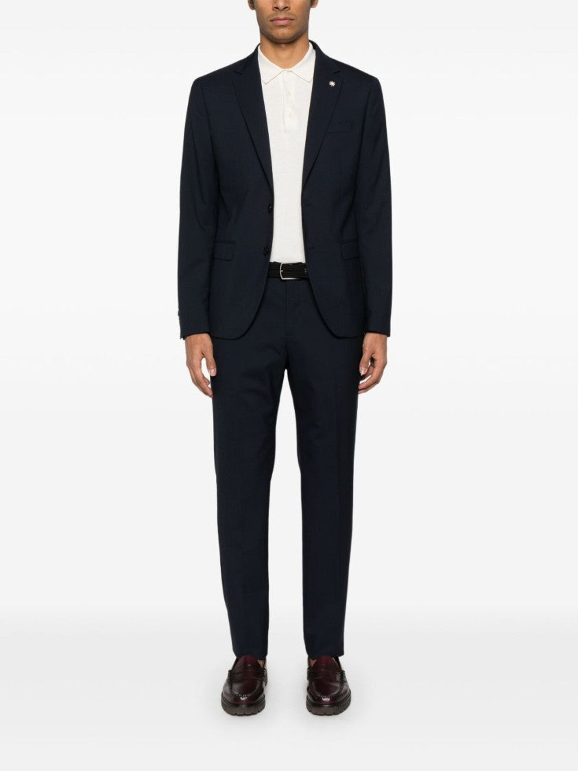 Manuel Ritz Single-Breasted Two-Piece Suit