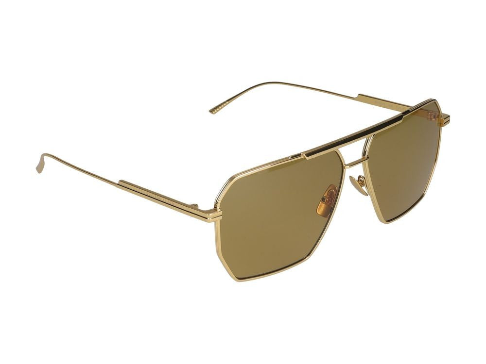 Bottega Veneta Sunglasses Bottega Veneta Bv1012s 008 Gold Gold Brown 60/13/145