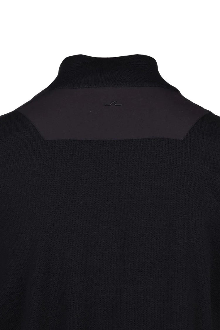 Paul & Shark Zip Cardigan Mock Neck - Black
