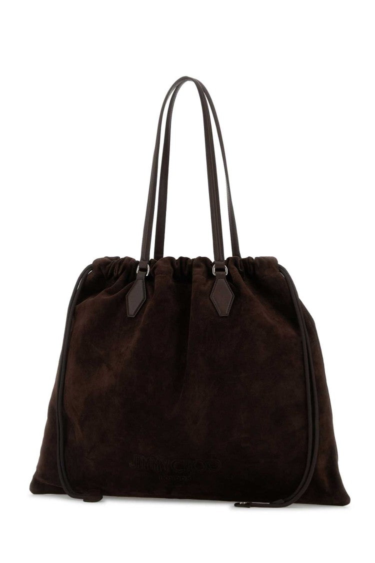 Jimmy Choo Brown Suede Shopping Bag
