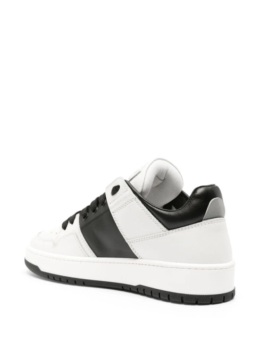 Roberto Cavalli Low-Top Trainers In White Cow Leather