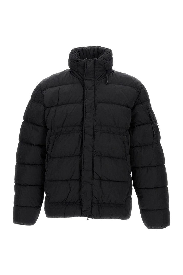 C.P. Company Oversized Zip-Front Rain Jacket With Quilted Texture