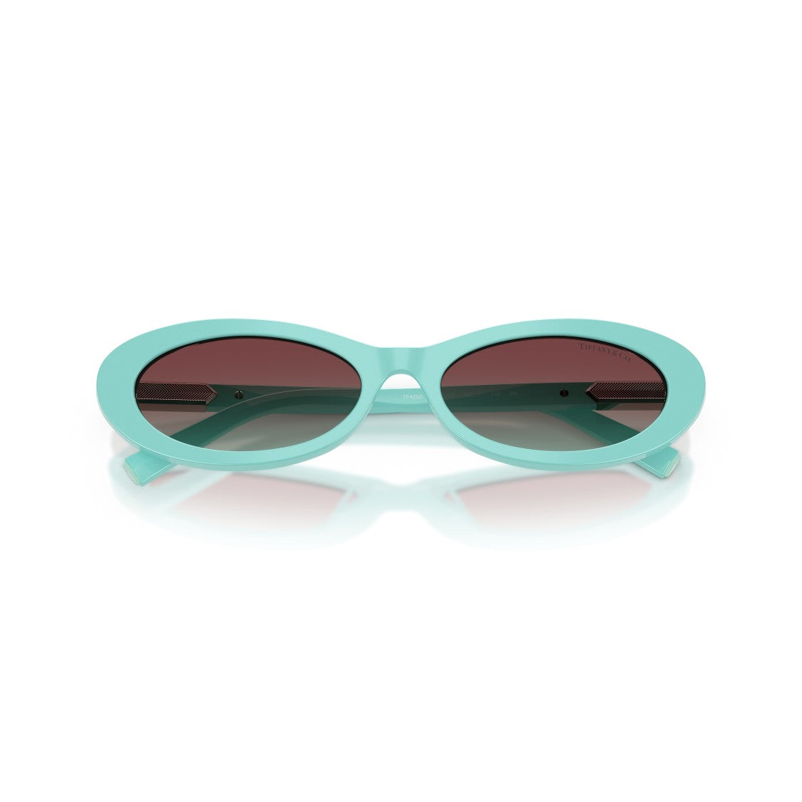 Tiffany & Co. 0Tf4250 Oval Acetate Sunglasses In Light Turquoise