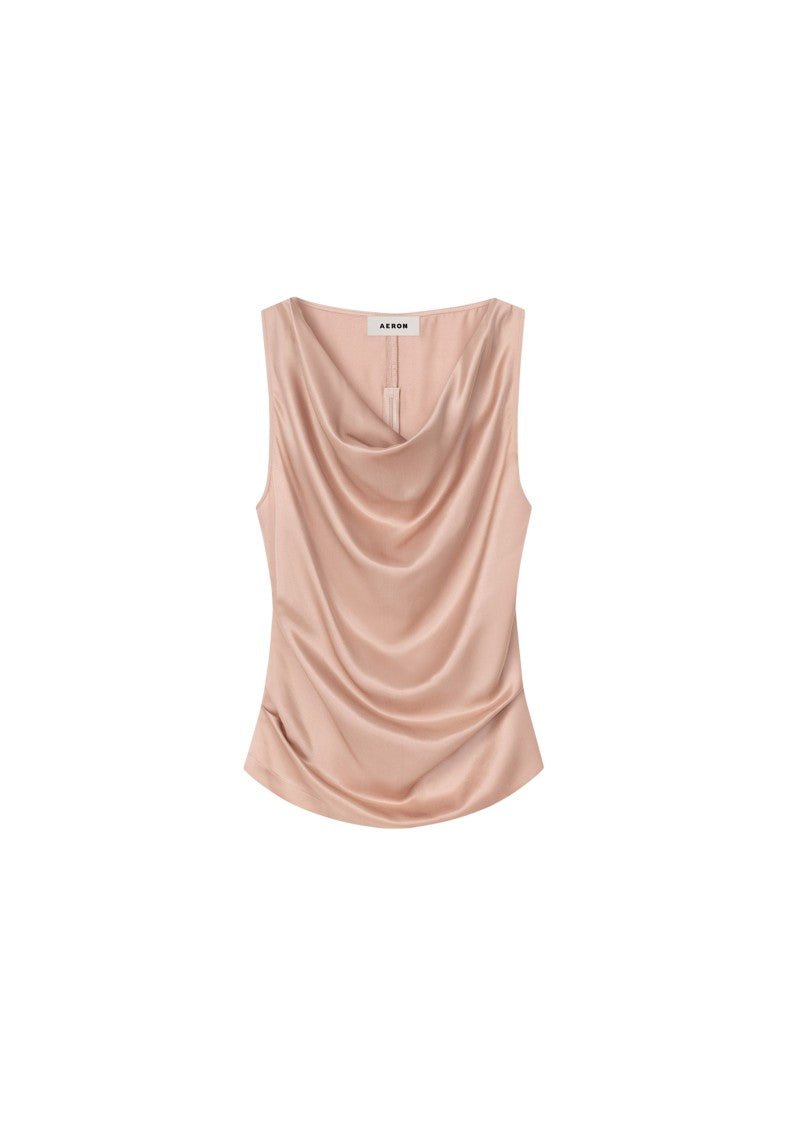 Aeron Camille - Satin Cowl Neck Top