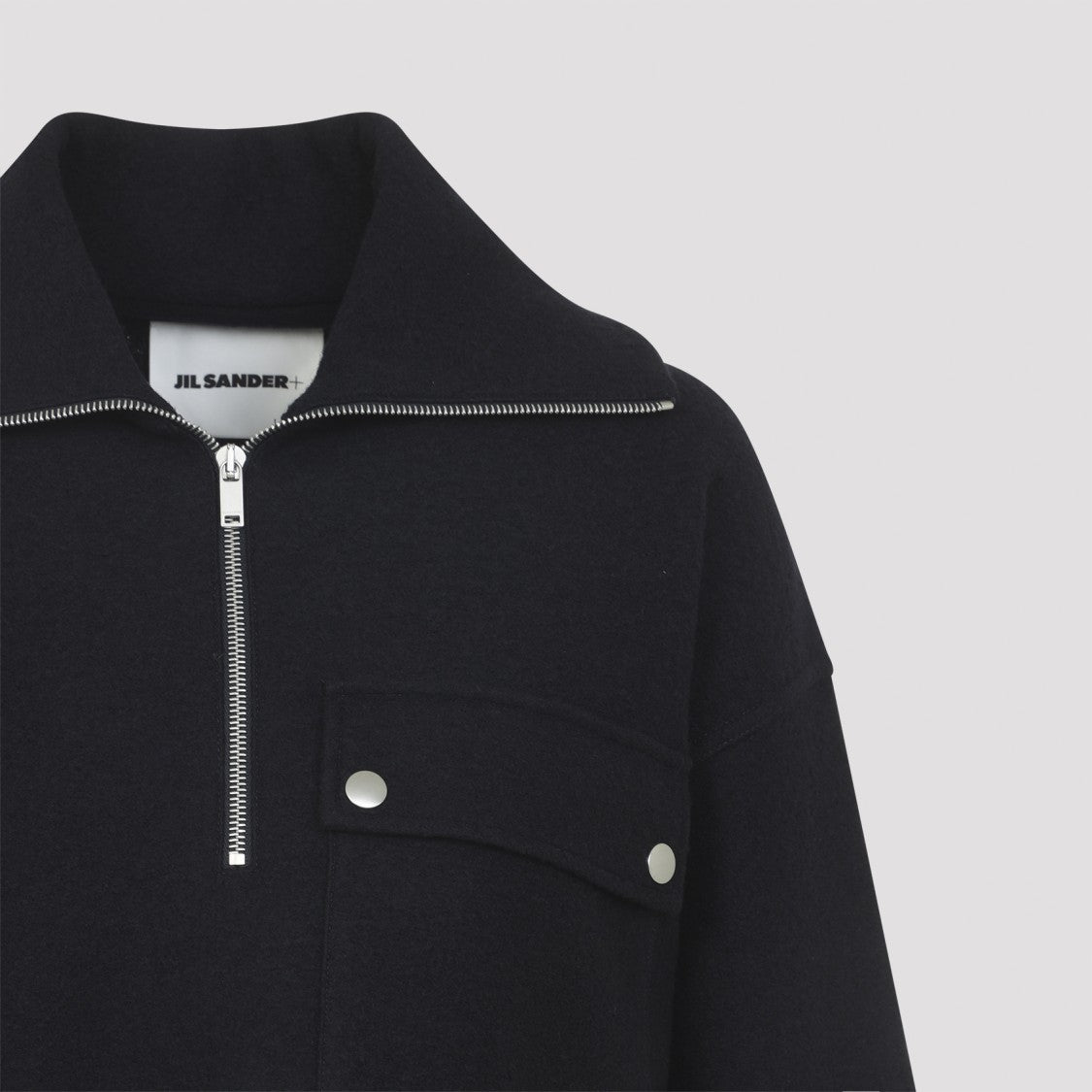 Jil Sander Midnight Blue Wool 124 Hn Long Sleeves Sweatshirt