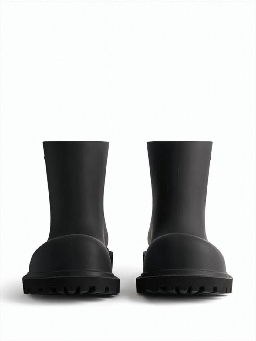 Balenciaga Matte Finish Chunky Sole Ankle Boots