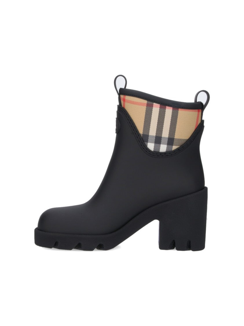 Burberry "Marsh Stamp" Ankle Boots – Black