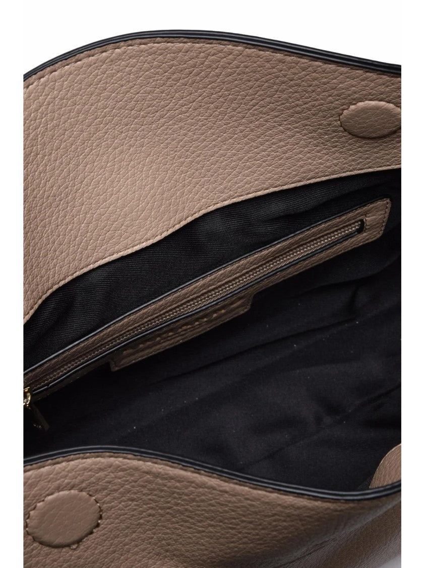 Ermanno Firenze Beige Polyurethane Hobo Shoulder Bag