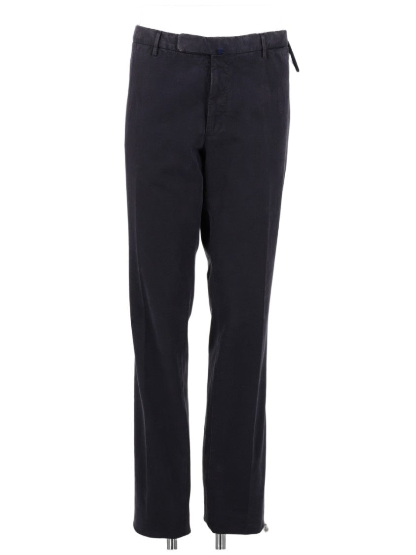 Incotex Tailored Black Pants With Straight-Leg Cut