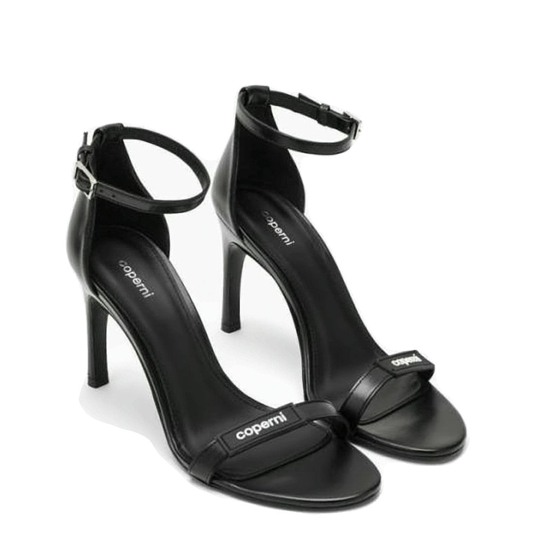 Coperni Black High-Heeled Pumps With Ankle Strap