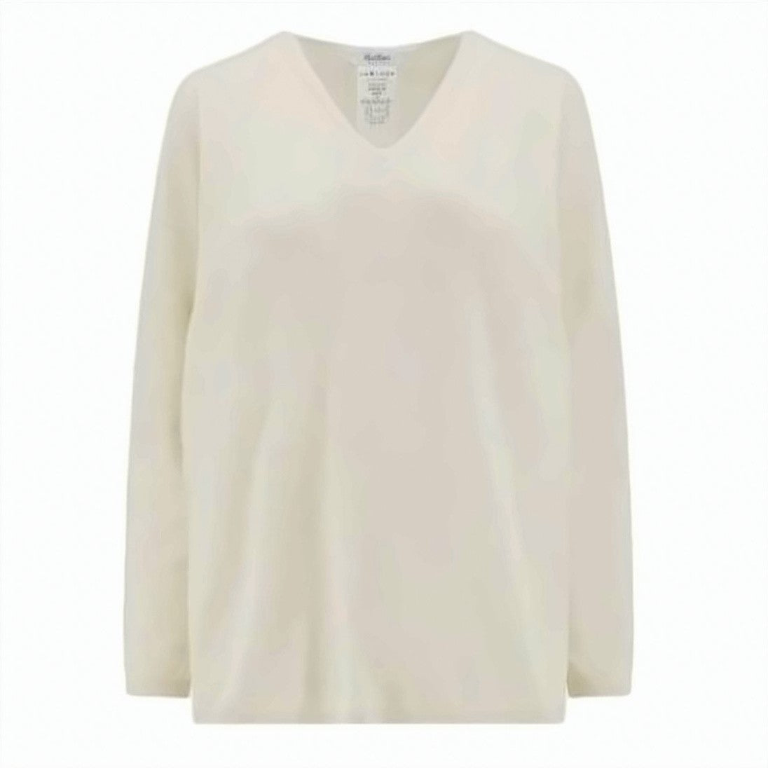 Max Mara Long-Sleeve V-Neck Cashmere Sweater