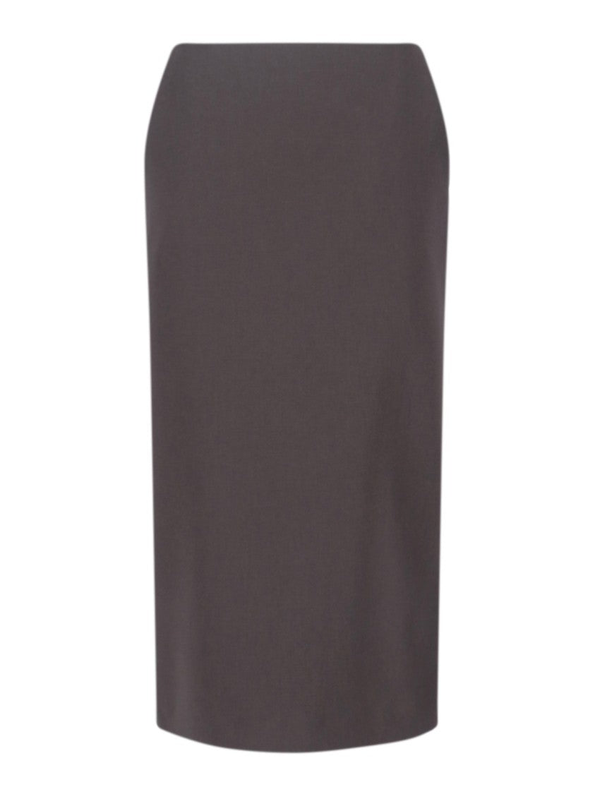 Giorgio Armani Knee-Length Tailored Skirt With Subtle Back Slit