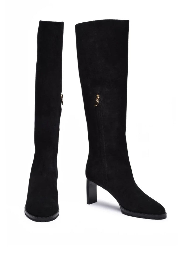 Skorpios Women's Suede Boots - Black