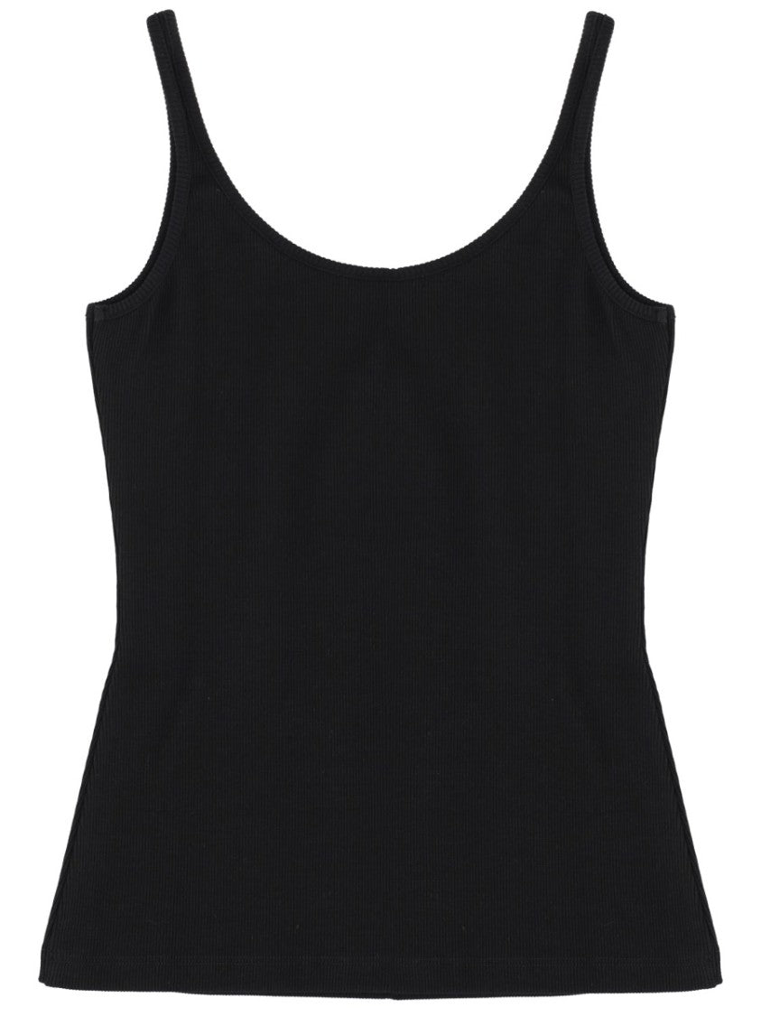 Off-White Logo Cotton-Blend Ribbed Tank Top