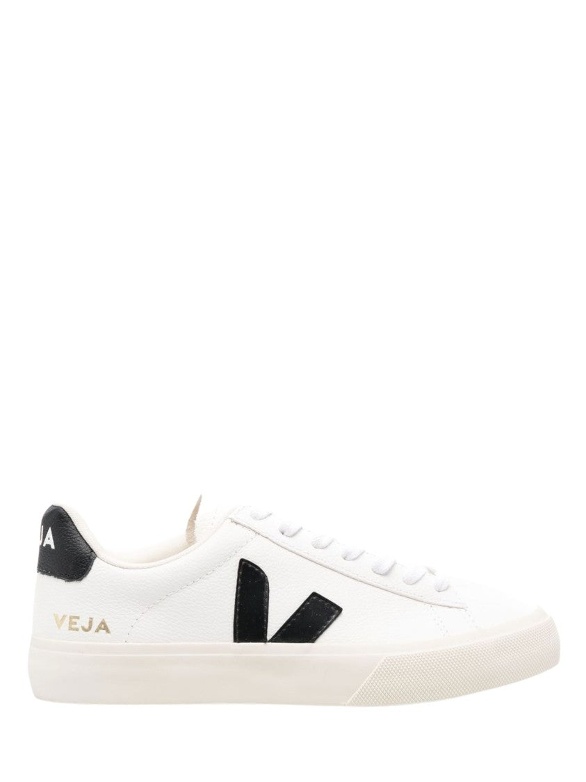 Veja White Campo Contrast Logo Sneakers