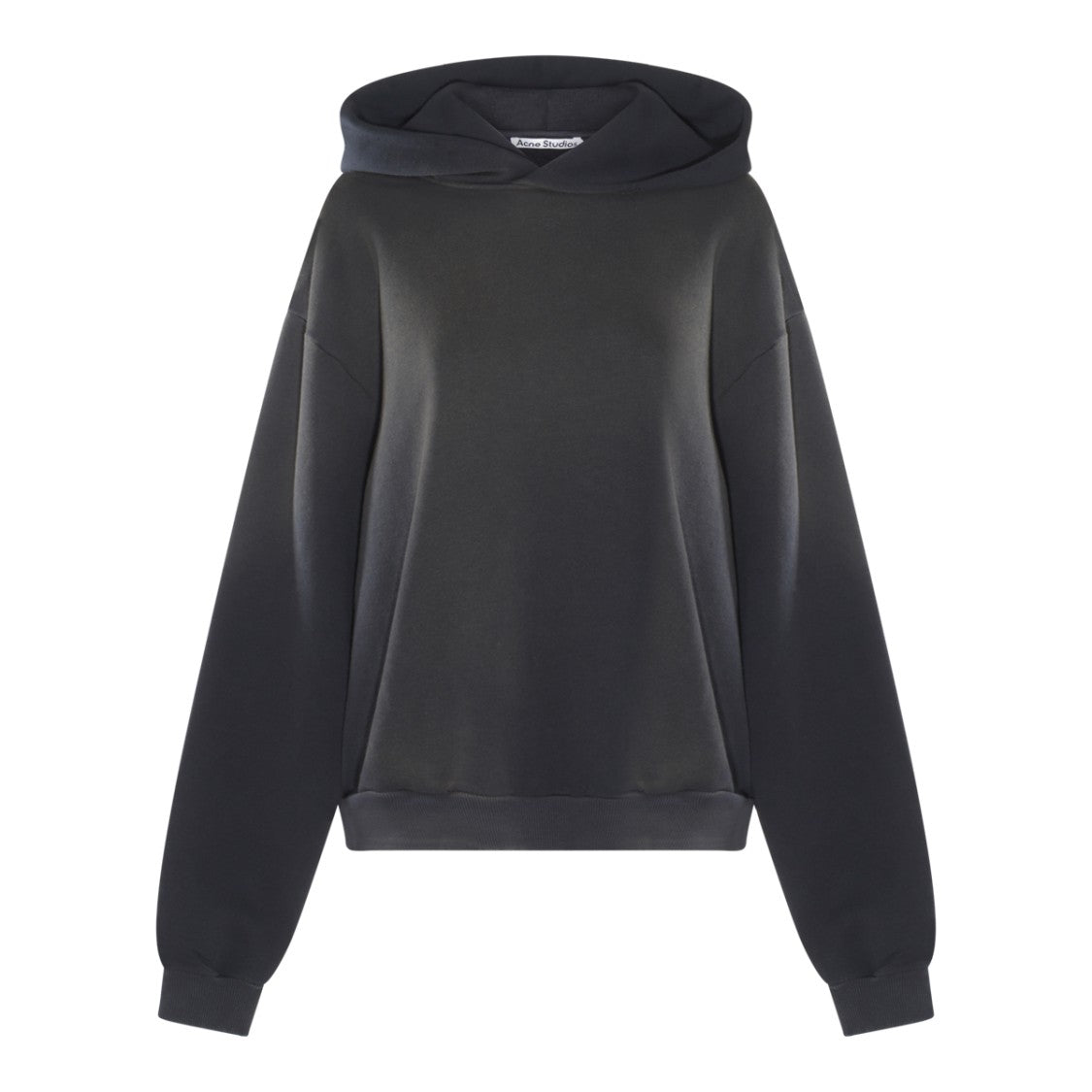 Acne Studios Hooded Black Sweater With Distinctive Back Print