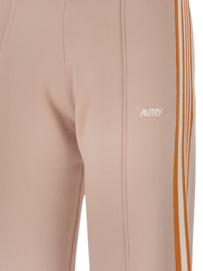 Autry Knitted Viscose Joggers In Tennis Style