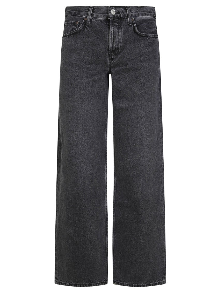 Agolde Straight-Leg Low-Rise Jeans
