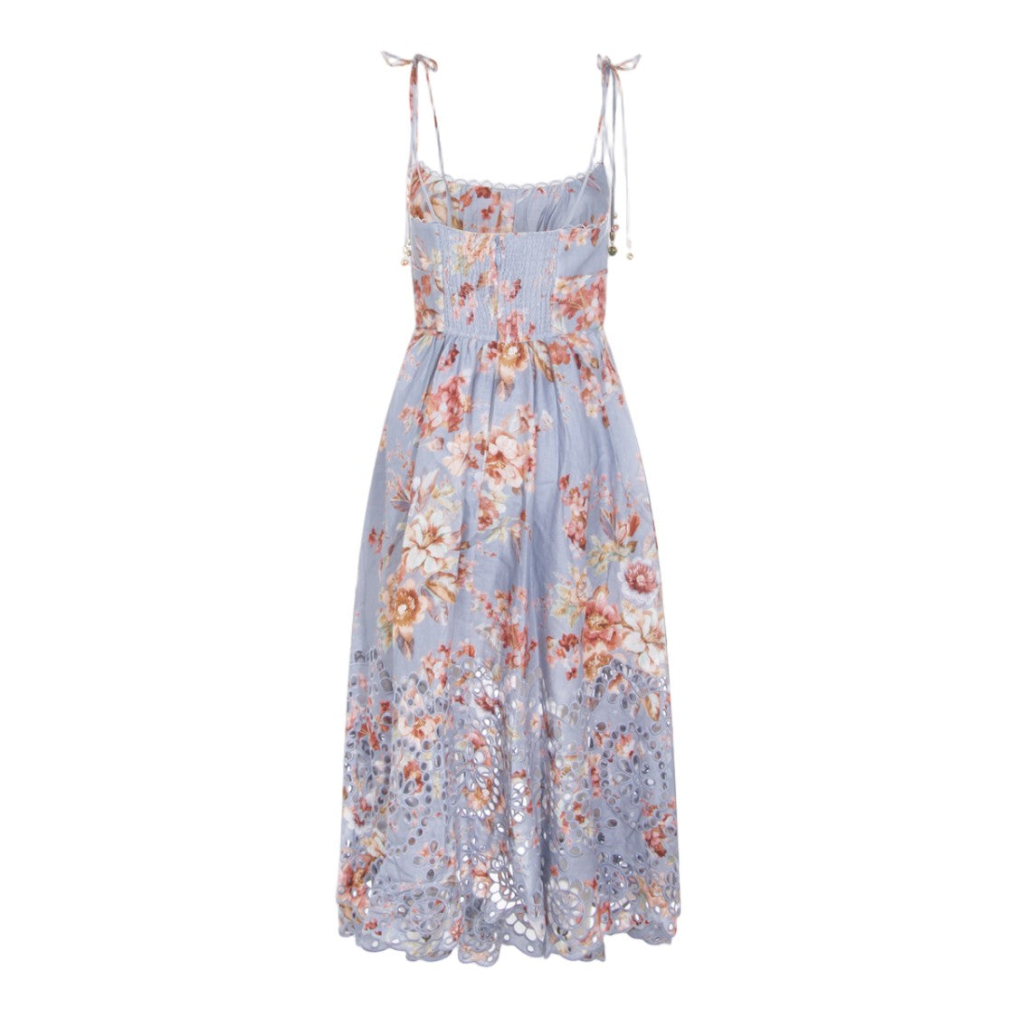 Zimmermann Floral Pattern Blue Midi Dress