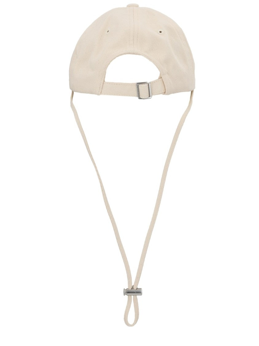 Jacquemus Artichaut Frayed Brim Cotton Baseball Cap