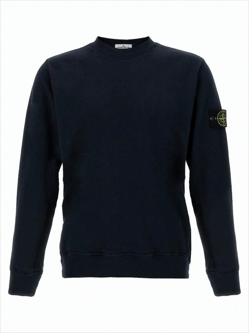 Stone Island Long-Sleeve Crewneck Sweatshirt With Patch Logo