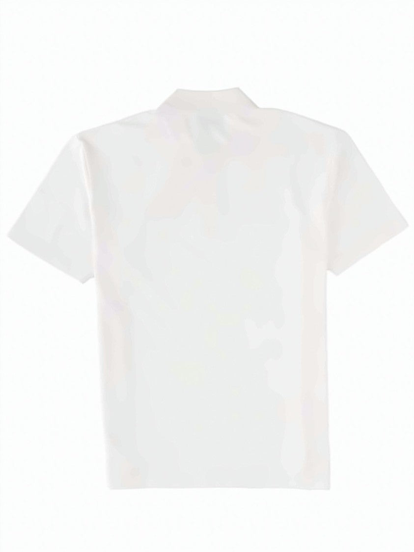 Maison Kitsuné Maison Kitsuné Minimalist Short-Sleeve Polo With Embroidered Fox Head