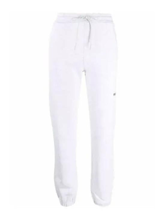 Msgm White Relaxed-Fit Jogger Pants With Elastic Waistband