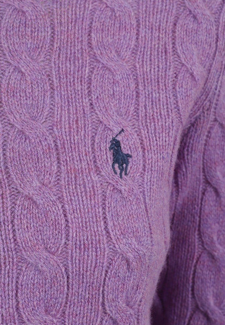 Polo Ralph Lauren Cable-Knit Pullover Sweater With Iconic Logo