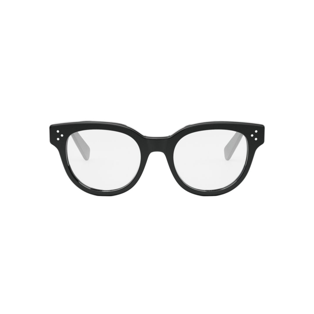 Celine Cl50109i Bold Rounded Square Black Eyeglasses