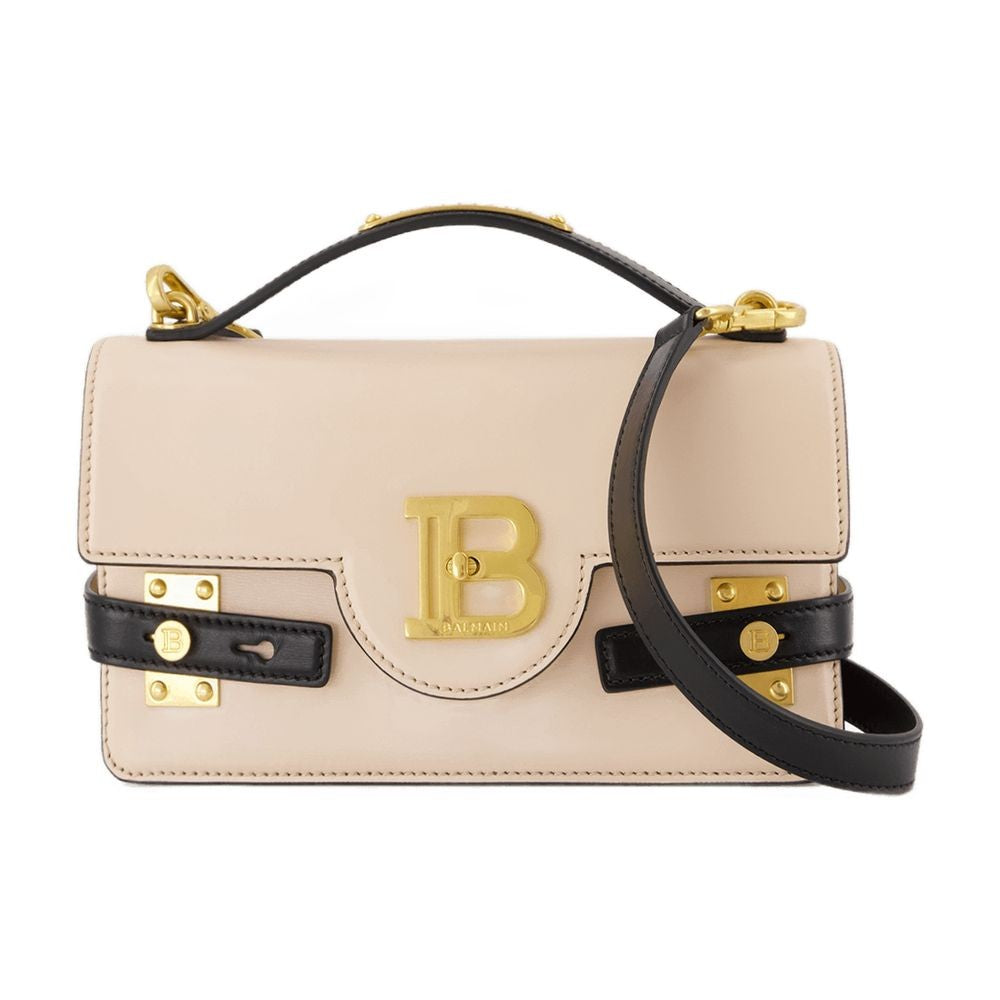 Balmain B-Buzz 24 Crossbody - Leather - Neutral/Black