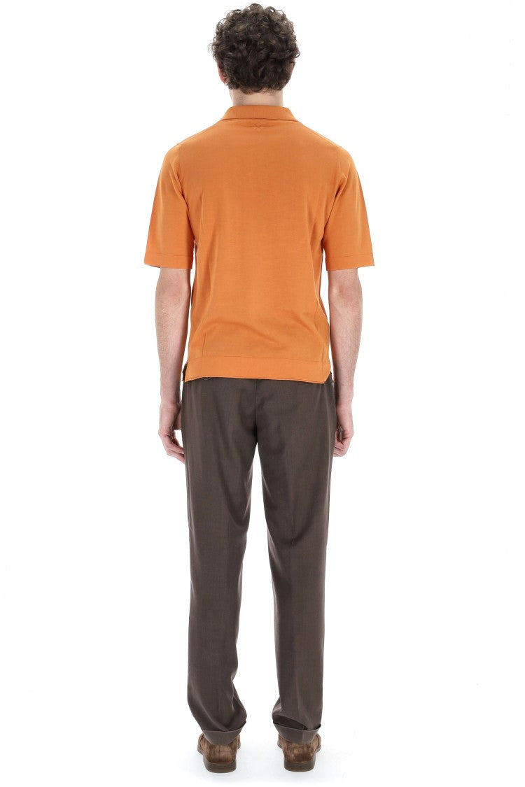 Ballantyne Fine Cotton Open Collar Polo