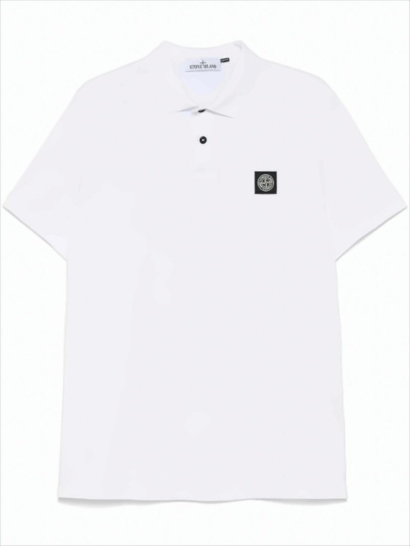 Stone Island Short-Sleeve Polo Shirt With Classic Collar