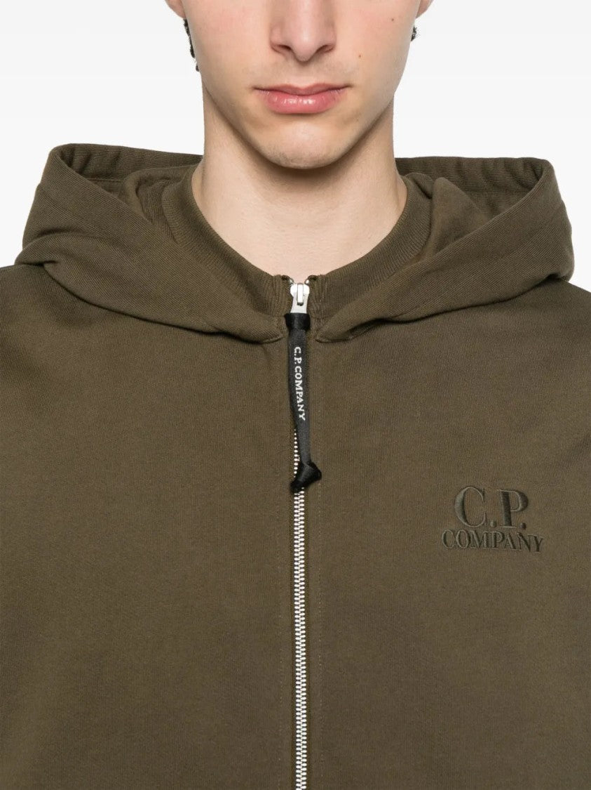 C.P. Company Logo-Embroidered Hoodie