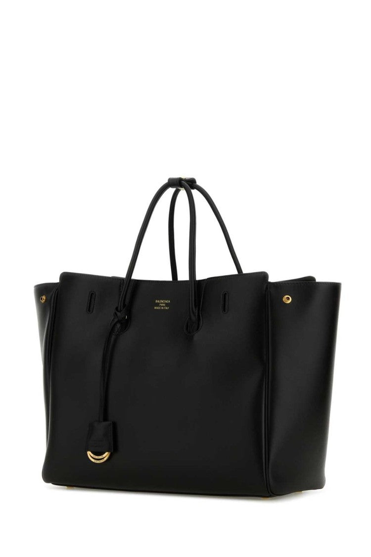 Balenciaga Structured Black Bag With Minimalist Aesthetic