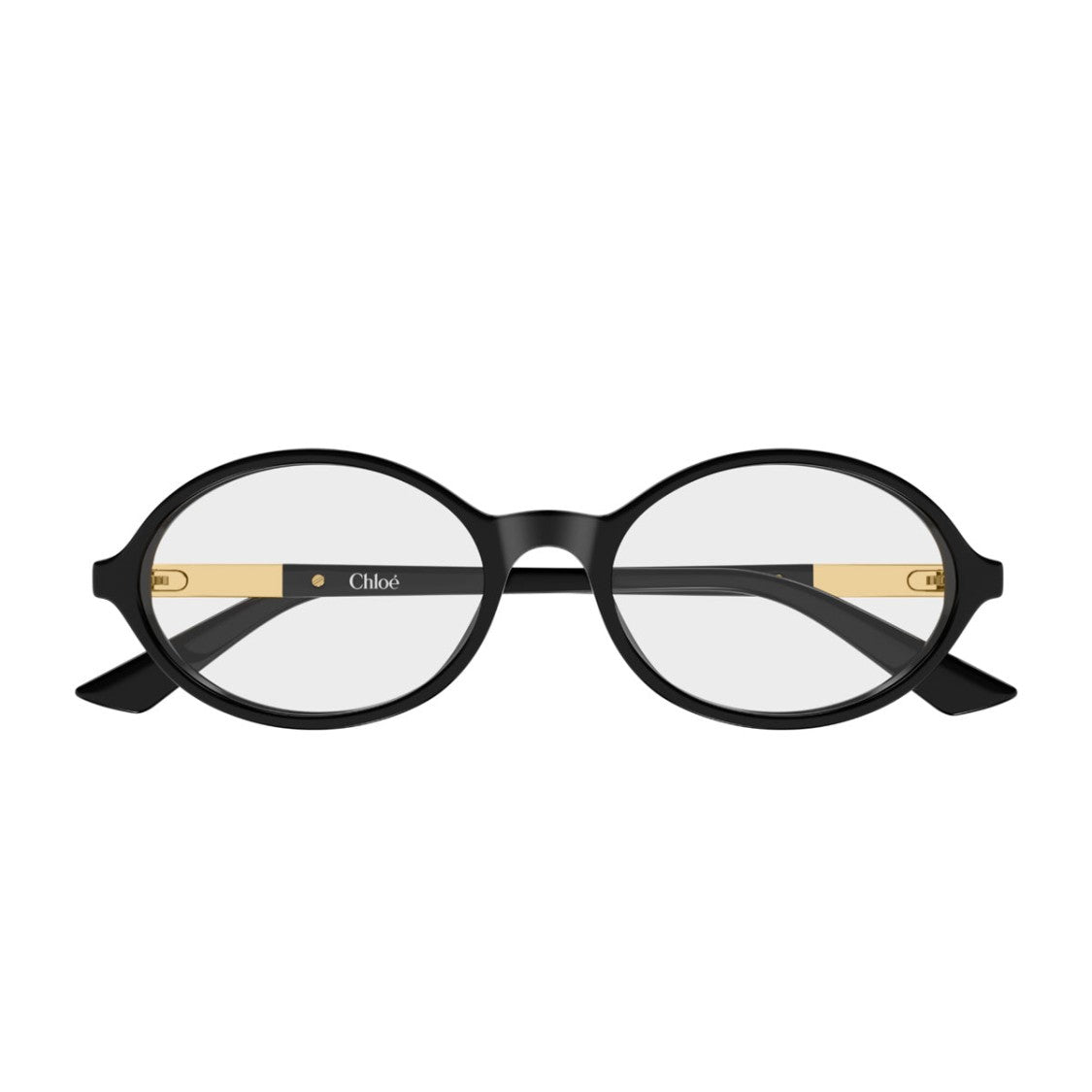 Chloé Oval Frame Sunglasses With Gold-Tone Accents And Recycled Acetate