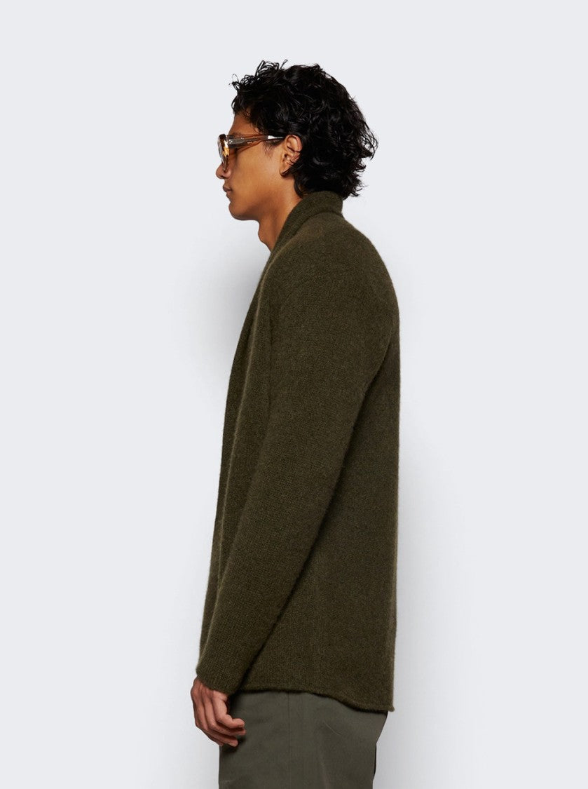 The Elder Statesman Italy Smoking Jacket New Olive