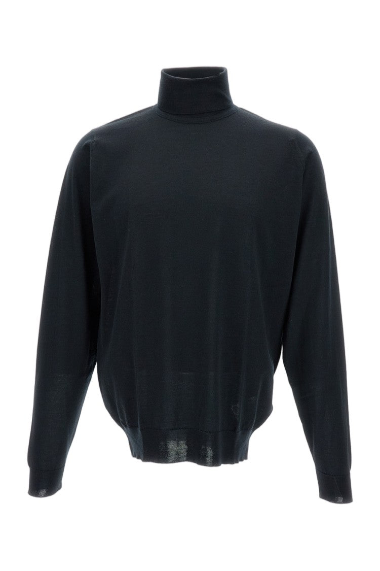 John Smedley Roll Neck Pullover In Extra Fine Merino Wool