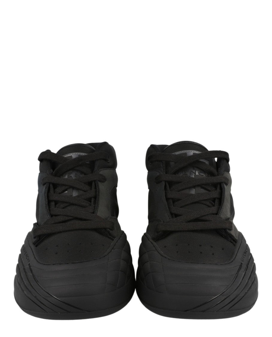 Givenchy Suede Trimmed Mid-Top Sneakers