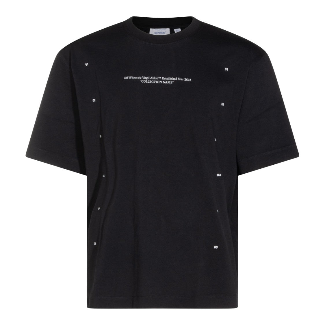 Off-White Black Cotton Arrow Crewneck T-Shirt