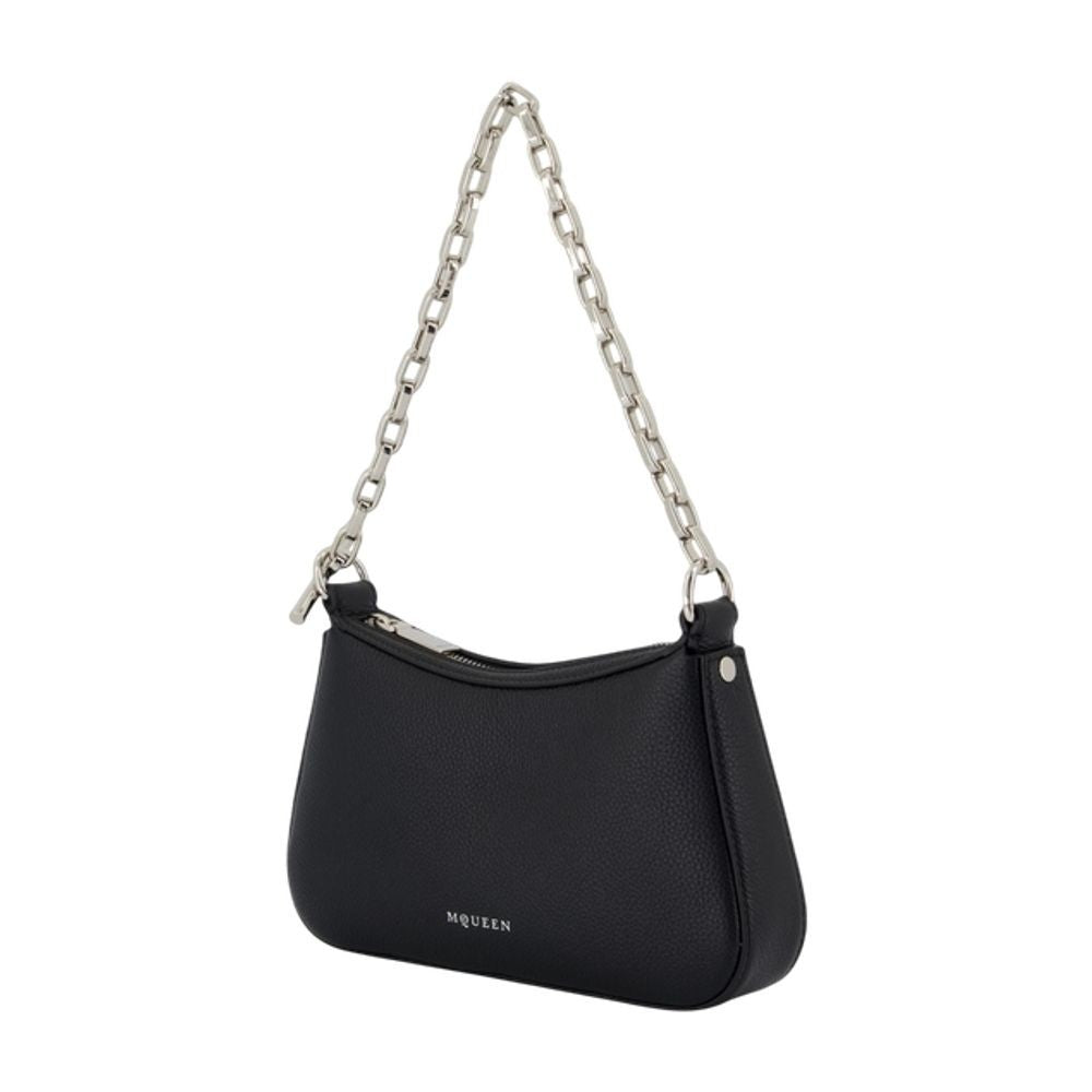 Alexander Mcqueen T Bar Mini Handbag - Leather - Black