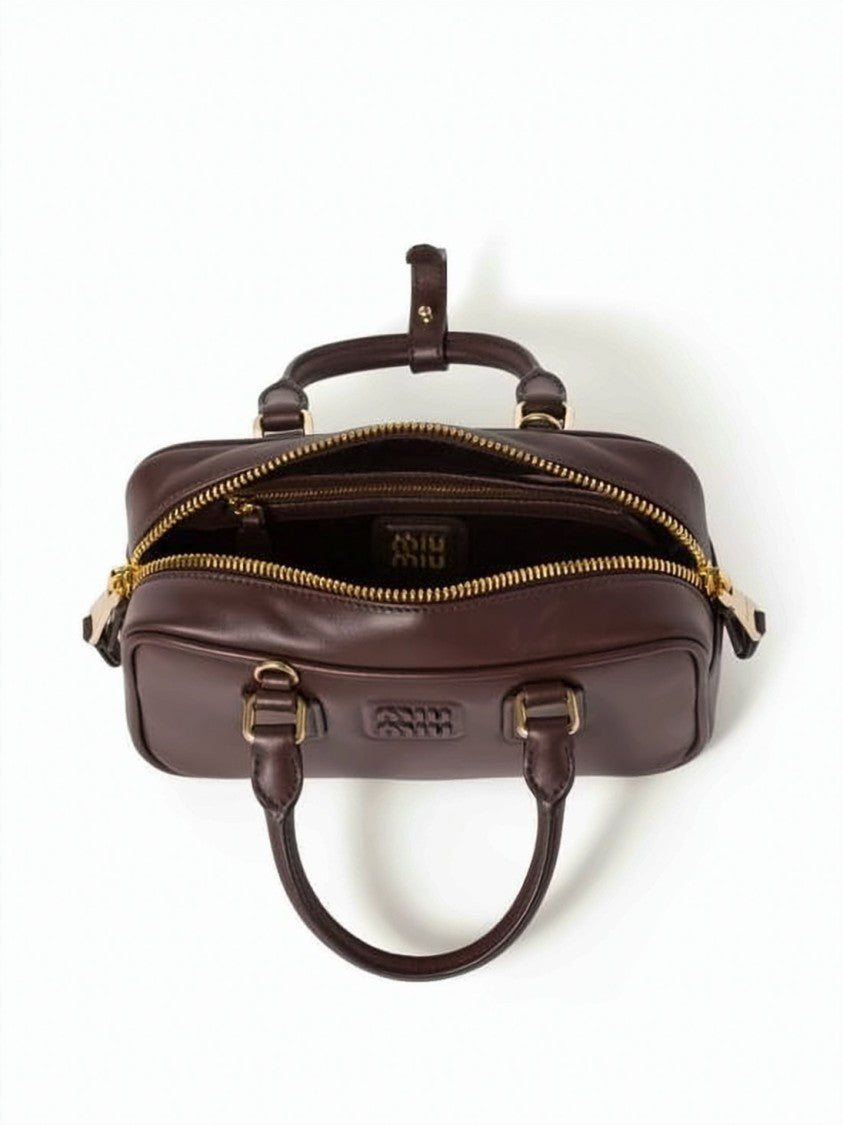 Miu Miu Compact Rectangular Crossbody Bag In Smooth Calf Leather