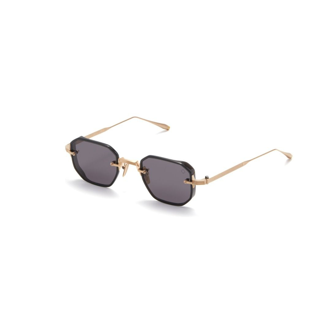 Akoni Aks-307 Geometric Octagonal Frame Sunglasses With Gold-Tone Accents