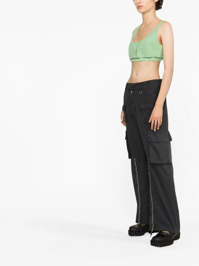 Ganni Suiting Crop Top