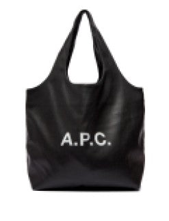 A.P.C. Spacious Black Faux Leather Tote