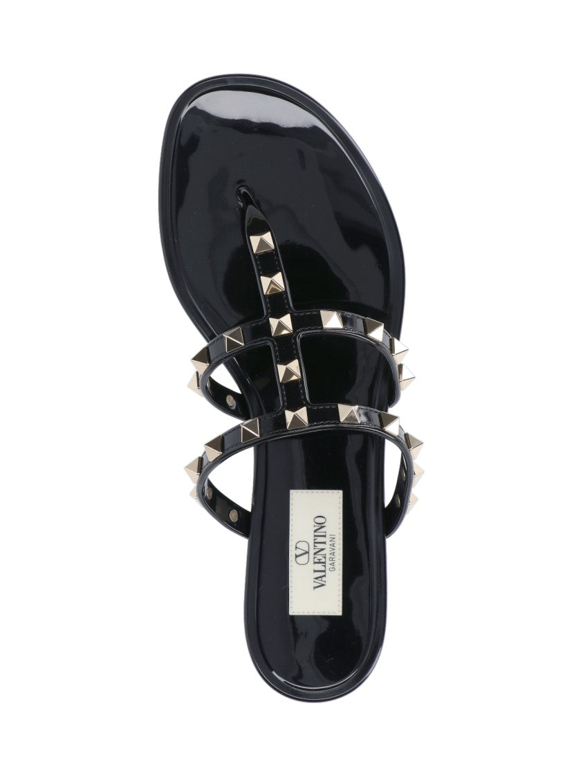 Valentino Garavani 'Roman Studs' Sandals – Black
