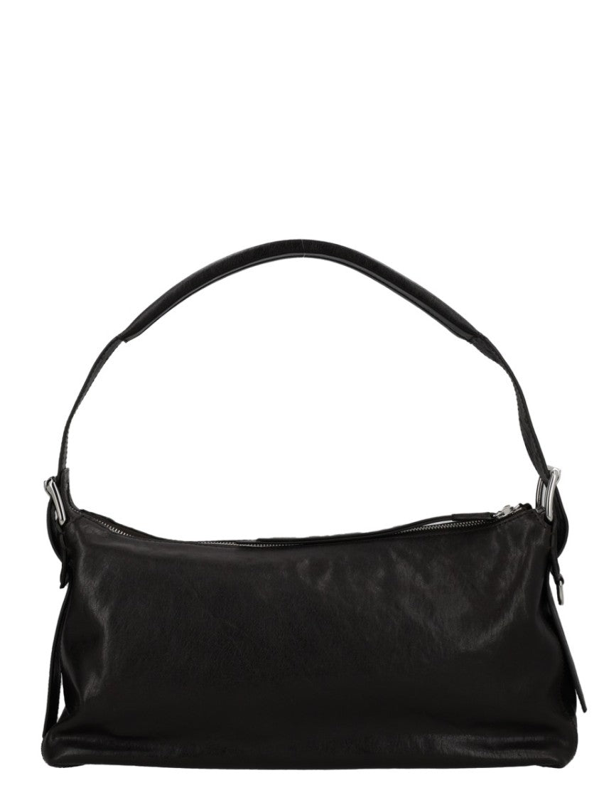 Lemaire Belted Baguette Elongated Leather Shoulder Bag