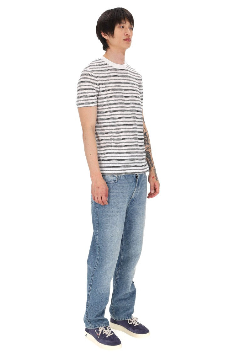 A.P.C. Raye Striped Lightweight Linen T-Shirt